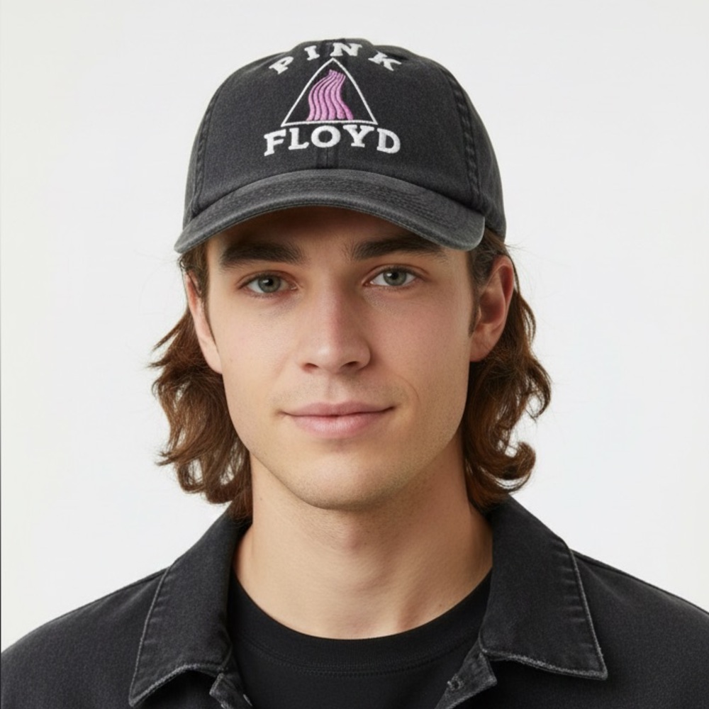 PINK FLOYD STONE WASHED SNAP BACK HAT BASEBALL CAP ONE SIZE ROCK SNAPBACK NWT